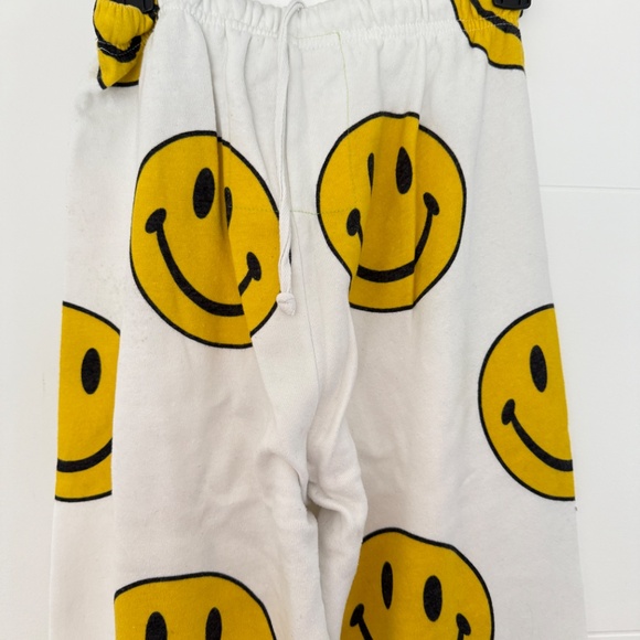 Aviator Nation White Smiley Face Sweatpants Size XS - Picture 4 of 6